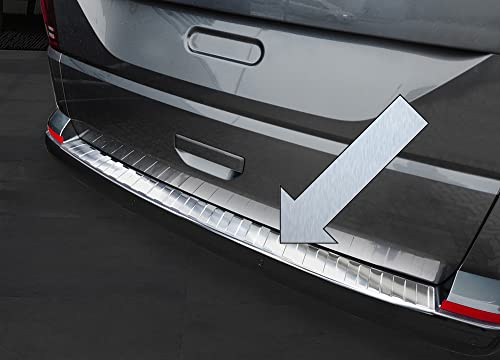 Ladekantenschutz Edelstahl kompatibel mit Volkswagen VW T6 und T6.1 ab Baujahr 04.2015- nur für Fahrzeuge mit Heckklappe Nicht Heckflügeltüren 3235979