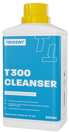 Trident - Central Heating Cleaner - Powerful Descaler & Corrosion Remover - Clears Sludge, Flux & Debris for Peak Efficiency & Extended System Life - 500ml