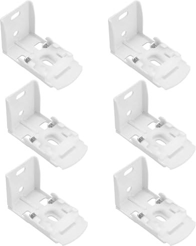 LT Easiyl 6pcs Tube Diameter 48x29mm Roman Blinds Push Spring Bracket for Face Fixing Side Winder Head Rail Shutters Roller Blind Brackets