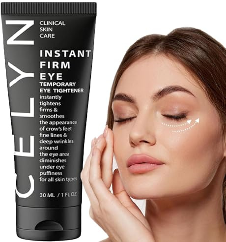 Celyn Instant Firm Eyes, crema per gli occhi, crema per gli occhi ferma e istantanea, riduce le borse sotto gli occhi, riduce le rughe per donne/uomini, per tutte le pelli (1 bottiglia, 1)