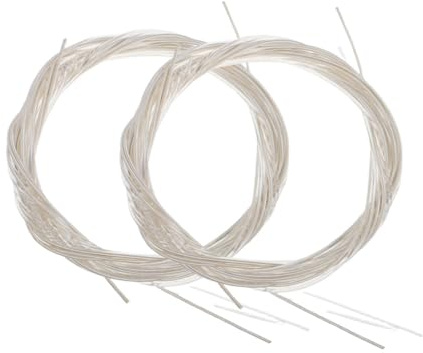 Yardwe 2 Saitensätze Klassische Streichinstrumente Akustikgitarre Nylon Weiß
