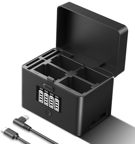 NEEWER 2 en 1 Chargeur Batterie USB à 4 Canaux pour NP-FZ100 et LP-E6, Charge Rapide 40W, Alimentation de Secours Plastique Compatible avec Sony A6700, A7III, FX3, FX30, A7IV, Canon EOS R5 II, NW-ZP4