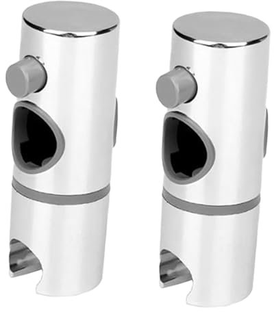 Lurrose 2piezas Soportes Para Cabezal De Ducha Ajustables Tobogán De Ducha Accesorios De