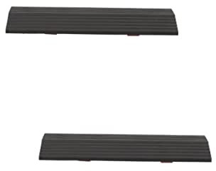 SAFIGLE Cuttable Rubber Threshold Ramp 0.5 Inch Rise 6.7 Inch Wide Non-Slip Entry Ramp for Sweeping Robot and Wheelchair Flexible Slope for Home Doorways and Indoor Use