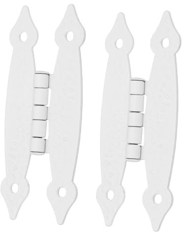 DINHEAROM 2pezzi Cerniere Vintage Forma Per Sportelli Di Armadietti Antichi Cerniere in Ferro Resistente Per Scatole Di Legno e Portagioie Filo Per Mobiletti e Accessori Fai Da Te