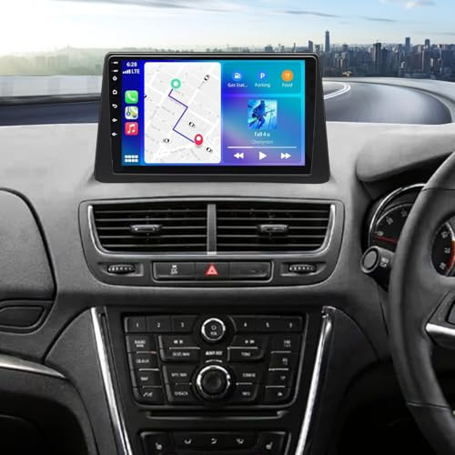 4+64GB Android 14 Car Stereo Upgrade for Vauxhall Mokka 1/Buick Encore 2012-2016 with Wireless Carplay/Android Auto 9inch HD Touch Screen Radio Head Unit GPS NAVI MirrorLink/Bluetooth/FM/AM/SWC/WiFi