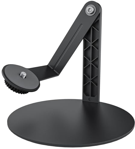 Haweah Projector Stand for Nebula Capsule Series & XGIMI Halo+(New) Works with Capsule 3/Air/Pro, Mini Projectors | Ceiling & Wall Projection, Height Adjustable, 360° Rotation | 1/4-Inch Screw(A-Black)