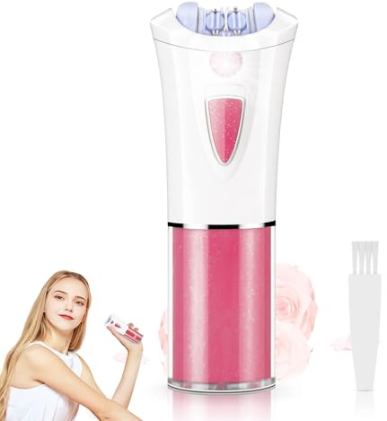 Facial Epilator for Women - Face Epilator for Women - Smooth Glide Facial Hair Remover with LED Light - Cordless Hair Removal for Face/Chin/Body/Bikini Area/Legs/Arm Portable Gentle Epilating Shaver