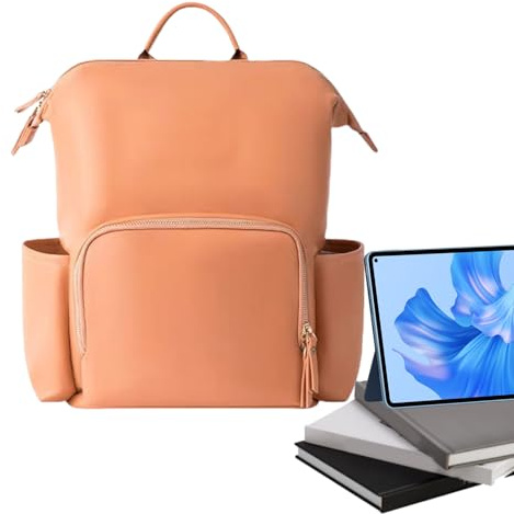 Generisch Leder-Rucksack für Frauen, Leder Rucksack Wickeltasche Große bag | Wasserbeständiges Reisetiker--Rucksack Mode PU Leder Mommy für Unisex