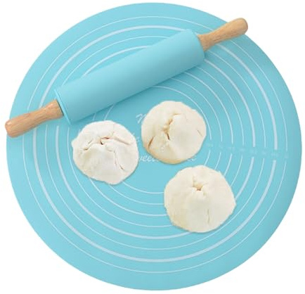 Set di rotoli da pasticceria antiaderenti, tappetino da forno in silicone da 40 cm, strumento professionale per fondente, pasta, pasticceria, torte, biscotti, utensili da cucina e da cucina