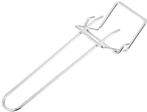 IMIKEYA Pinza da cucina in acciaio inox design ergonomico per rimuovere vassoi caldi in pasticceria