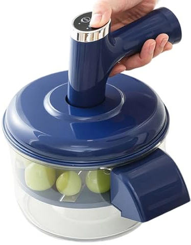 Macchina per Sbucciare - Rimuovitore Automatico di Buccia | Sbucciatore d'Uva Elettrico Automatico - per Casa Piccoli Frutti Bacche Ciliegia Aglio Campeggio Viaggio Picnic