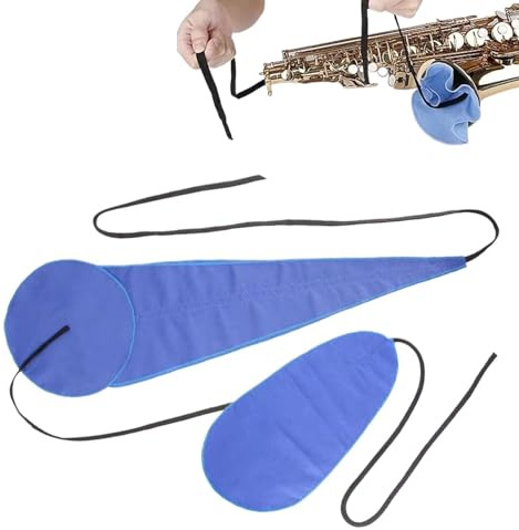 Kit de Paño de Limpieza para Saxofón 2 Piezas Herramientas Mantenimiento
