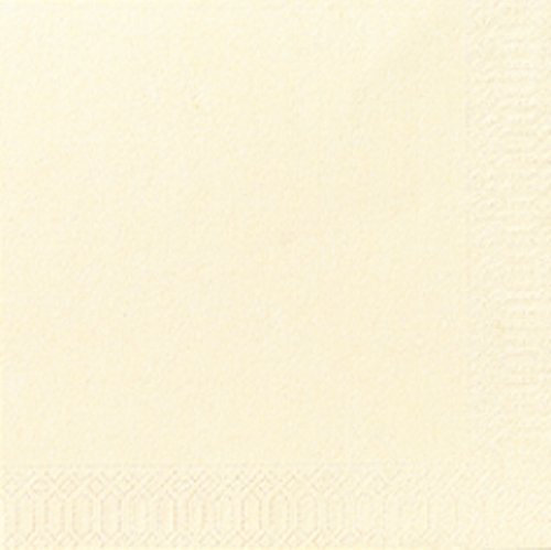 Duni Cocktail-Servietten 3lagig Tissue Uni 250er champagne, 24 x 24 cm