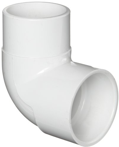 Spears 409 Series PVC Pipe Fitting, 90 Degree Elbow, Schedule 40, 2 Spigot x Socket