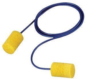 3 M 311 – 1081 único uso Classic Forma de cilindro Tapones para oídos de espuma de PVC con cable de vinilo (1 par por caja de dispensador de bolsa de plástico, 500 par por) (500/PR)