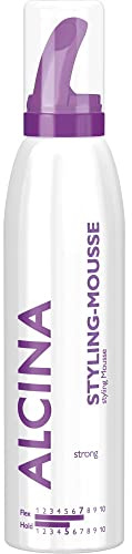 Alcina Styling Strong - Styling-Mousse Verleiht dem Haar sichtbar mehr Volumen, intensiven Glanz & fühlbare Geschmeidigkeit - 150 ml