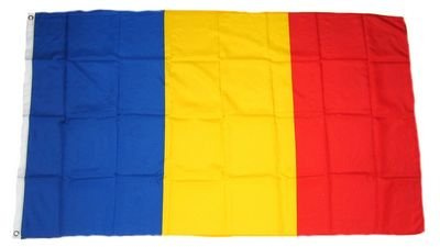 FahnenMax® Drapeau de la Roumanie Neuf 150 x 250 cm Drapeaux