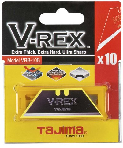 Tajima VRB10B 10 Lames trapèze pour couteaux