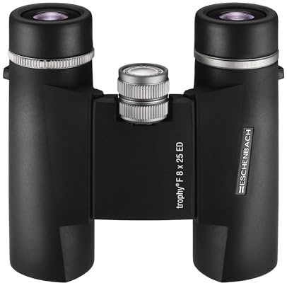 Eschenbach Optik Trophy F faltbares Fernglas 8x25 ED - hochwertiges Weitwinkel Fernglas mit dielektrischer Verspiegelung geeignet für Wanderungen und schnelle Beobachtungen