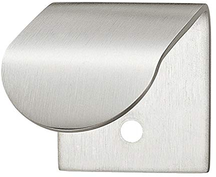 Gedotec HI835 - Maniglia per mobili, in acciaio inossidabile, per cassetti e ante di armadio, cucina, cassettiera e fissaggio su interni, semi-invisibile, moderno, opaco spazzolato, 1 pezzo