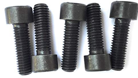 MK-Befestigungstechnik M6x16 Zylinderschrauben mit Innensechskant DIN 912 Kl.12.9 - schwarz blank - 25 Stück