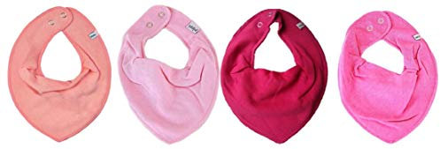 Pippi * 4er Set Baby Dreieckstuch Halstuch Lätzchen 4 Stück * verschiedene Farbkombinationen