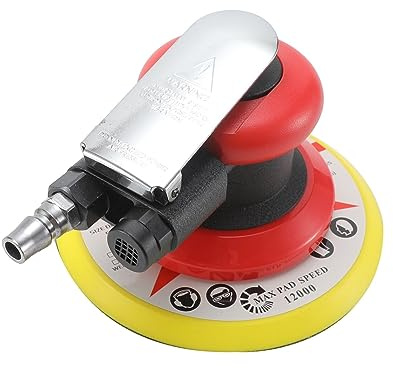 Tampón pulidor húmedo Lijadora Orbital neumática, amoladora de aire de 5 y 6, máquina pulidora/rectificadora excéntrica al vacío, herramientas de encerado y lijado for Metal de pared de coche para h