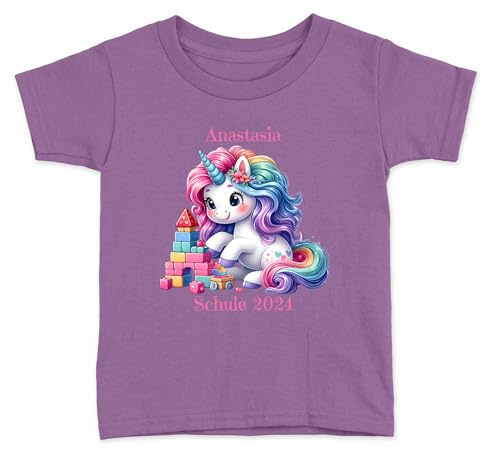 Personalisiertes Bügelbild Einhorn 7 für einen Besonderen Menschen in Ihrem Leben zum selber Aufbügeln mit Wunsch Namen Text Mädchen Frau UNISEX Transfer Geburtstag Geschenk