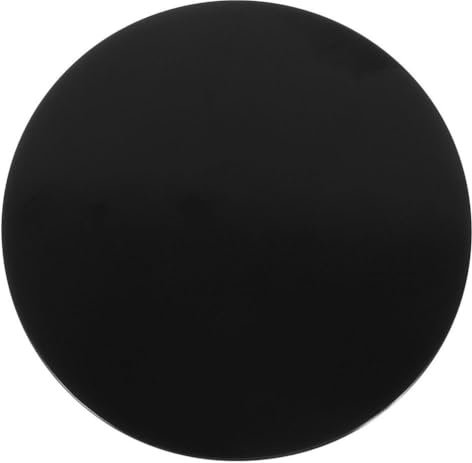 Ciieeo Scrying Mirror Black Obsidian Circle Disc Natural Obsidian Stone Feng Shui Mirror Scrying 1.5 Inch Round Plate for Meditation Divination Tools