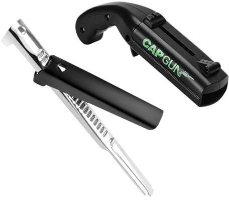 2 Pièces Ouvre Bocal Arthrite Sans Effort, Polyvalent Acier Inoxydable Réglable Ouvre, Antidérapant Ouvre Bouteille de Pistolet, Pistolet Décapsuleur de Tireur de Lanceur pour Accueil Party Jeux