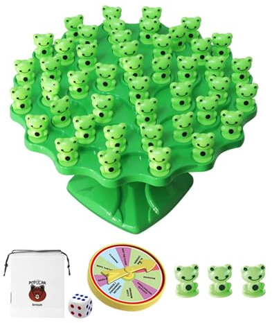 Luwecf 48 Stück Frosch Balance Spiel Pädagogisches Spielzeug für Jungen Mädchen Vorschule