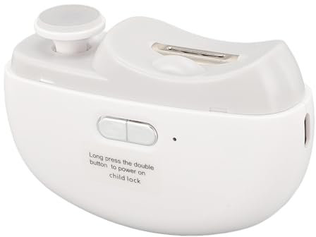 Tagliaunghie Automatico, Tagliaunghie Elettrico Lucidatore per Unghie Tagliaunghie di Sicurezza a 2 velocità Tagliaunghie, Tagliaunghie Portatile con Lima per Unghie per Neonati