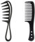2-Pack Wide-Tooth Comb, Curl-Comb for Long Curly Wet Wavy Hair, Anti-Static, Smooth-Grip, Shark-Tooth Comb & Coarse-Comb, Perfect for Detangling Curls, Combs-for-Women & Men, Hairdresser Use