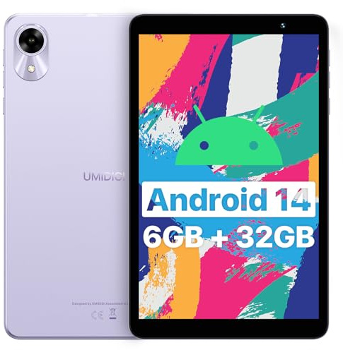 UMIDIGI Tablet Android 14, 8 Zoll Display, WiFi 6, G1 Tab Mini Tablets 7(3+4) GB+32GB/TF 1TB, Akku-5000 mAh, Dual 5MP Kamera, Bluetooth 5.0, GMS Zertifiziert, Tragbares Mini-Tablet