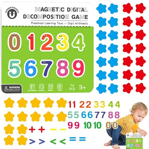 Numeri magnetici, magneti alfabeto, lavagna magnetica per giocattoli di apprendimento 'alfabeto, divertenti magneti di apprendimento ortografia per compleanno, Pasqua, festa