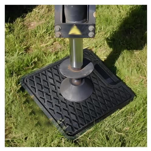 Jack Pads Stabilizzatore Tampone 1 2 3 4 Confezione Camper/Gru/Carro attrezzi Cuscinetti stabilizzatori per cric, Piastre per stabilizzatori commerciali e cuscinetti per gambe di gru con maniglia(1 pa