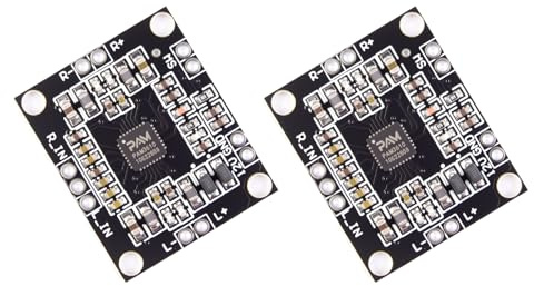 LAOMAO PAM8610 - Modulo amplificatore digitale, DC 7 V-15 V, mini amplificatore stereo, 2 x 15 W, amplificatore di alta qualità per apparecchiature audio e progetti fai da te (2 pezzi)