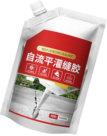 Caulk De Baldosas De Ducha - Sellador De Juntas De Concreto, Función De Reparación De Grietas Impermeables | Pasta De Relleno De Lechada Autónoma, Compuesto De Parche De Grietas De Cemento Para La Par