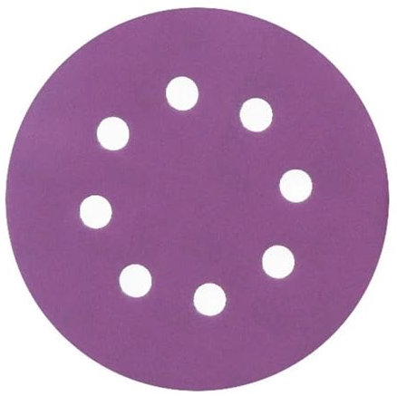 Papel de lija húmedo y seco,Discos de lija, Paquete de 10 discos de lija de alúmina morada de 5 pulgadas, grano múltiple, papel de lija al agua con velcro.(3000)