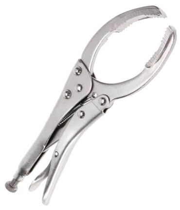 HEALLILY Clé à pince réglable, outil de retrait de filtre à huile robuste pour réparation automobile, poignée antidérapante confortable, démontage efficace pour voitures