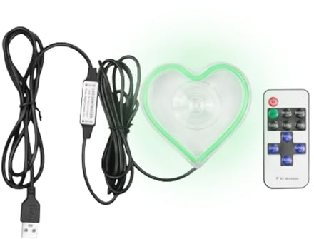 ZHUMCCY Éclairage d'Ambiance Automobile - Lampe LED Ambiance Cœur,Décoration Intérieure Automobile Éclairage Néon pour Chambre Tableau de Bord Nuit Véhicules Proposition Date Saint-Valentin Fête