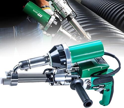 LYAYYDS 1600W Extrusion Plastic Welder Gun, 360° Rotating Nozzle with 0.79in Weld Width, Digital Temperature Control 200-380°C, for PVC PP HDPE Repair