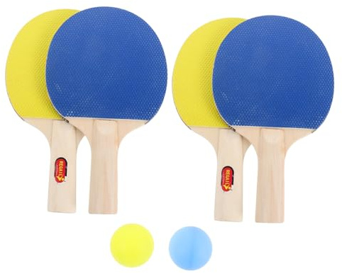 Alipis 2 Ensembles Set Raquettes Tennis Table Garçon Fille Léger avec Paddles et Balles pour Débutants Surface Caoutchouc Housse de Transport Portable pour Intérieur et Extérieur