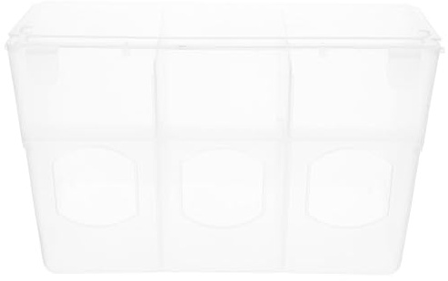 SHINEOFI Comedero para Pájaros De Plástico Anti-derrames Tres Orificios, Dispensador Automático De Alimento, para Jaula De Codornices y, Accesorio Colgable para Alimentación Doméstica