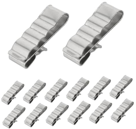 LIFKOME 30 pezzi Clip per Cavi Solari in Acciaio Inox Morsetti Fermacavi Fotovoltaici per Telai Rimorchio Design Antiscivolo e Installazione Facile per Sistemi Fotovoltaici
