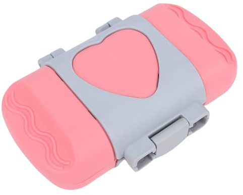 YUEHISY Máquina para Hacer Sándwiches Panini, Máquina Eléctrica para Desayuno Sandwich Panini, Material de Aleación de Aluminio, Diseño Compacto, 458 G, para Cocina y Camping (Rosada)