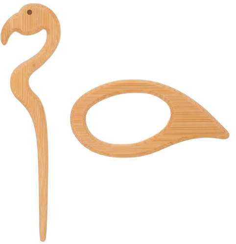 Abaodam Broche à Vêtements en Bois Naturel 10 Pièces Multifonctionnelle pour Châles et Paquet à Dos Femme Accessoire Décoratif Costume Élégant