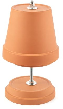 GreenWhim Ceramic Tealight Heater Lamp Terracotta Candle Warmer for 4–6 Tealights Tabletop Heat Lantern for Teapot Warming, Dining Table, Garden Patio
