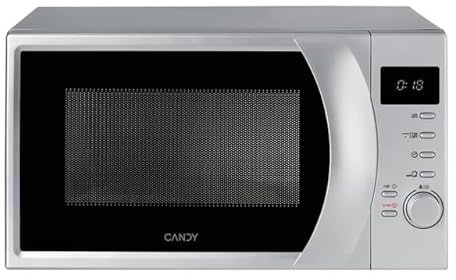 Forno a Microonde con Grill Candy Capacità 20 Litri Potenza 700 W Meccanico Argento